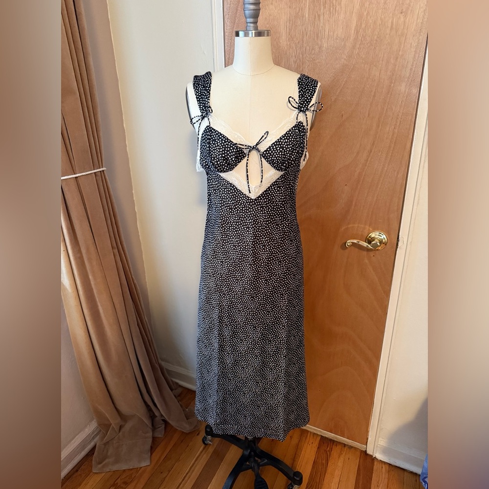NWT For Love & Lemons Evangeline Midi Slip Dress